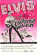 California Holiday 1966 poster Elvis Presley Shelley Fabares Diane McBain Norman Taurog Rock och pop Musikaler Bilar och racing