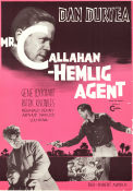 Callahan hemlig agent 1954 poster Dan Duryea Gene Lockhart Patric Knowles Robert Aldrich Film Noir