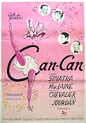 Can-Can 1960 poster Frank Sinatra Shirley MacLaine Maurice Chevalier Cole Porter Musikaler