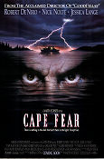 Cape Fear 1991 poster Robert De Niro Martin Scorsese