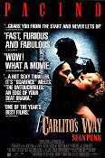 Carlito´s Way 1993 poster Al Pacino Sean Penn Penelope Ann Miller Brian De Palma Maffia