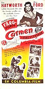 Carmen fresterskan 1948 poster Rita Hayworth Glenn Ford Charles Vidor