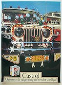 Castrol oil 1980 affisch Bilar och racing