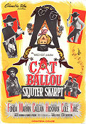 Cat Ballou 1965 poster Jane Fonda Lee Marvin Nat King Cole Elliot Silverstein