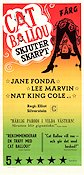 Cat Ballou 1965 poster Jane Fonda Lee Marvin Nat King Cole Elliot Silverstein