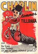 Chaplin kommer tillbaka 1917 poster Charlie Chaplin Edna Purviance Ben Turpin Hitta mer: Silent movie Boxning