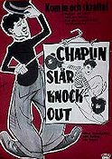 Chaplin slår knock-out 1955 poster Charlie Chaplin