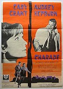 Charade 1963 poster Audrey Hepburn Cary Grant Walter Matthau James Coburn Stanley Donen