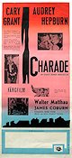 Charade 1963 poster Audrey Hepburn Cary Grant Walter Matthau James Coburn Stanley Donen