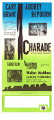 Charade 1963 poster Audrey Hepburn Cary Grant Walter Matthau James Coburn Stanley Donen