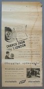 Charlie Chan i London 1934 poster Warner Oland Charlie Chan