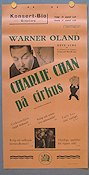 Charlie Chan på circus 1936 poster Warner Oland Charlie Chan