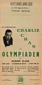 Charlie Chan på olympiaden 1937 poster Warner Oland Charlie Chan H Bruce Humberstone Olympiader