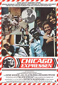 Chicagoexpressen 1976 poster Gene Wilder Richard Pryor Jill Clayburgh Arthur Hiller Tåg