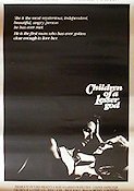 Children of a Lesser God 1986 poster William Hurt Piper Laurie