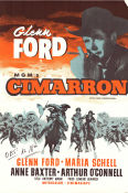 Cimarron 1960 poster Glenn Ford Maria Schell Anne Baxter Anthony Mann