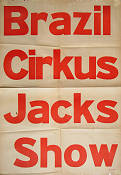 Cirkus Brazil Jack 1936 affisch Cirkus
