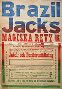 Cirkus Brazil Jack 1938 affisch Cirkus