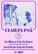 Claires knä 1970 poster Jean-Claude Brialy Eric Rohmer