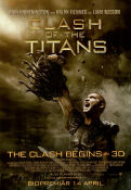 Clash of the Titans 2010 poster Sam Worthington Liam Neeson Ralph Fiennes Louis Leterrier 3-D