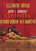 Cleopatra 1963 poster Richard Burton Elizabeth Taylor Rex Harrison Joseph L Mankiewicz Svärd och sandal