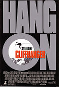 Cliffhanger 1993 poster Sylvester Stallone John Lithgow Michael Rooker Renny Harlin Berg