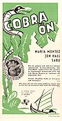 Cobraön 1944 poster Maria Montez Jon Hall Sabu Robert Siodmak