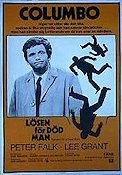 Columbo Lösen för död man 1972 poster Peter Falk Från TV