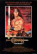 Conan förgöraren 1984 poster Arnold Schwarzenegger Grace Jones Richard Fleischer Hitta mer: Conan