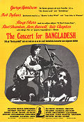 The Concert for Bangladesh 1972 poster George Harrison Bob Dylan Ringo Starr Eric Clapton Saul Swimmer Rock och pop Dokumentärer