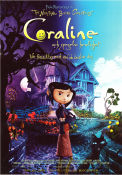 Coraline 2009 poster Dakota Fanning Henry Selick Animerat