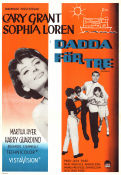 Dadda för tre 1958 poster Cary Grant Sophia Loren Martha Hyer Melville Shavelson Barn