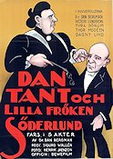 Dan Tant och lilla fröken Söderlund 1924 poster Dan Bergman