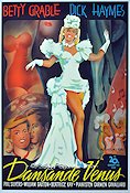 Dansande Venus 1945 poster Betty Grable Musikaler