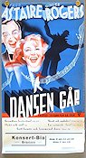 Dansen går 1936 poster Fred Astaire Ginger Rogers