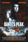 Dante´s Peak 1997 poster Pierce Brosnan Linda Hamilton Jamie Renée Smith Roger Donaldson