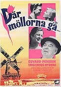 Där möllorna gå 1956 poster Edvard Persson Ingeborg Nyberg