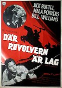 Där revolvern är lag 1958 poster Jack Buetel