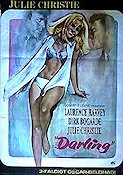 Darling 1965 poster Julie Christie Dirk Bogarde Laurence Harvey John Schlesinger Damer