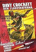 Davy Crockett och flodpiraterna 1958 poster Fess Parker