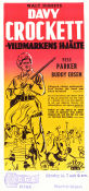 Davy Crockett vildmarkens hjälte 1955 poster Fess Parker Buddy Ebsen Basil Ruysdael Norman Foster