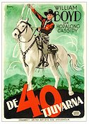 De 40 tjuvarna 1944 poster William Boyd Hitta mer: Hopalong Cassidy