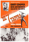 De 7 tappra 1959 poster Gary Cooper Robert Rossen