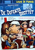 De defekta brottet 1967 poster Louis de Funes Affischkonstnär: Walter Bjorne