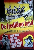 De fredlösas land 1950 poster Wayne Morris Janis Paige Bruce Bennett Edwin L Marin