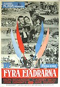 De fyra fjädrarna 1939 poster Ralph Richardson Zoltan Korda