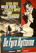 De fyra ryttarna 1962 poster Glenn Ford Ingrid Thulin Vincente Minnelli