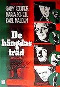 De hängdas träd 1959 poster Gary Cooper Maria Schell Karl Malden Delmer Daves