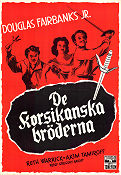 De korsikanska bröderna 1941 poster Douglas Fairbanks Jr Ruth Warrick Akim Tamiroff Gregory Ratoff