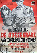 De obesegrade 1947 poster Gary Cooper Paulette Goddard Boris Karloff Cecil B DeMille